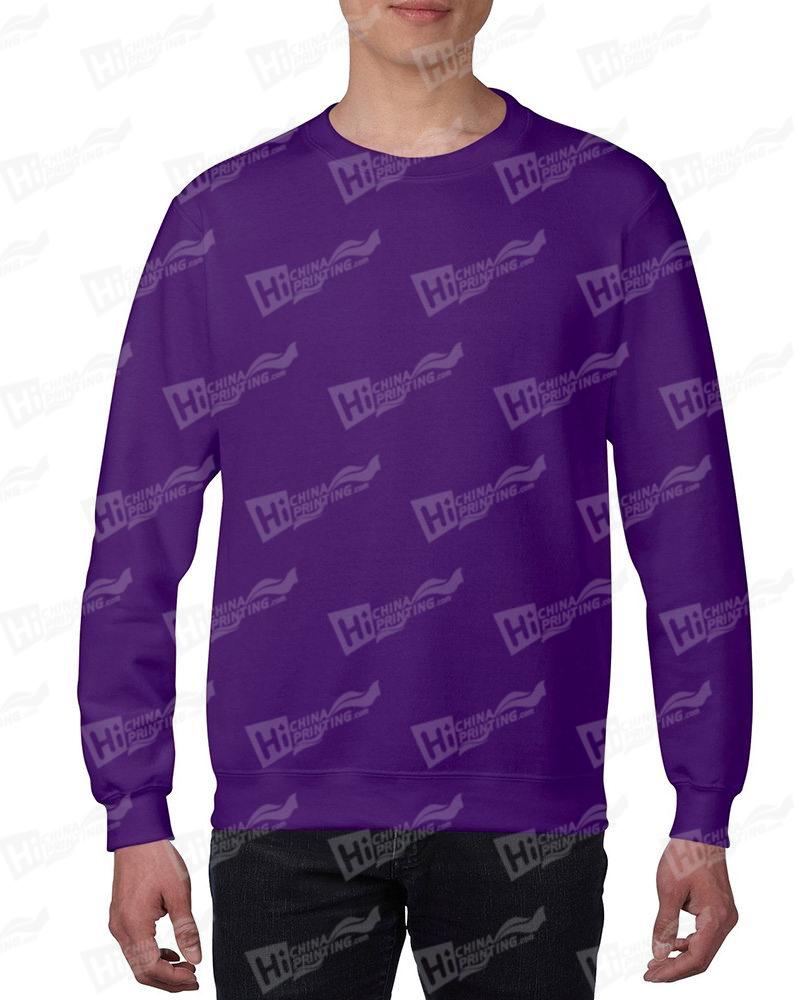 Gildan Mens Sweatshirt For DIY-Purple One